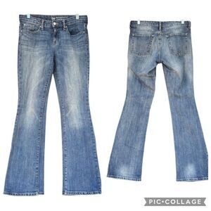 Y2K Gap Sexy Bootcut Blue Jeans Long Women’s Size 4Light Wash Mid Rise 5 Pockets